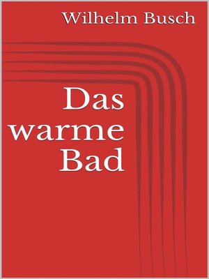 cover image of Das warme Bad